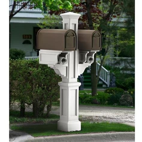 steel mail box post lowes|lowe's double mailbox post.